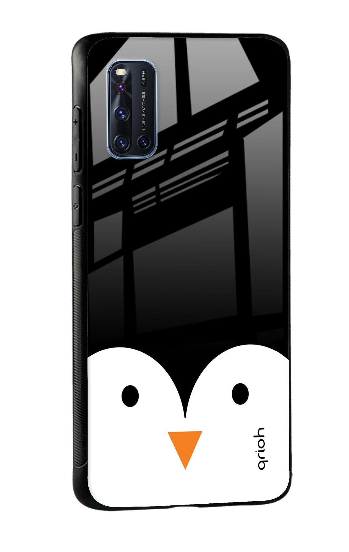 Cute Penguin Glass Case for Vivo V19