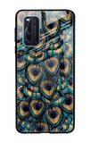 Peacock Feathers Vivo V19 Glass Cases & Covers Online