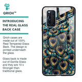 Peacock Feathers Glass case for Vivo V19