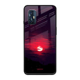 Morning Red Sky Vivo V19 Glass Cases & Covers Online