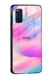 Colorful Waves Glass case for Vivo V19