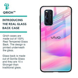 Colorful Waves Glass case for Vivo V19