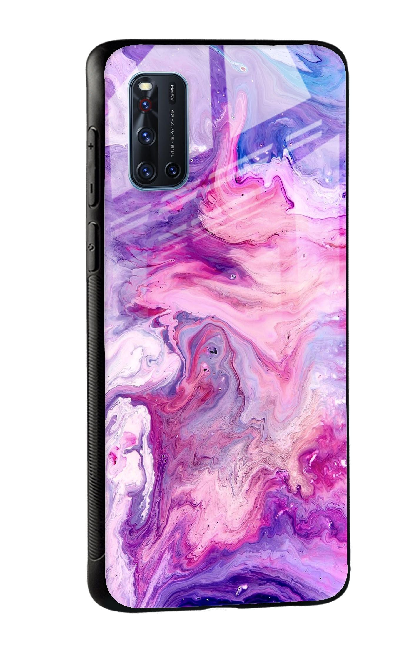 Cosmic Galaxy Glass Case for Vivo V20 Pro