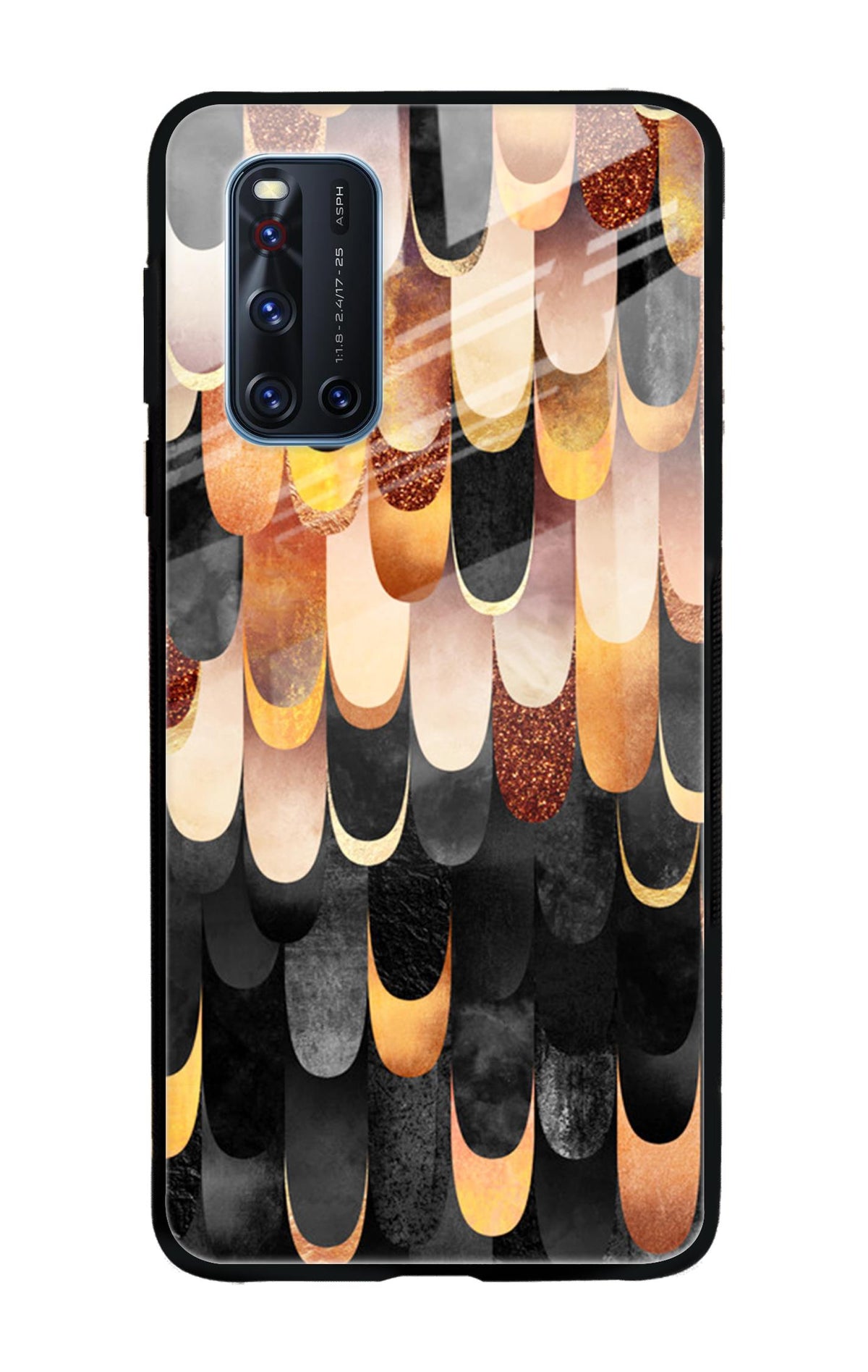 Bronze Abstract Vivo V19 Glass Cases & Covers Online