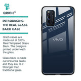 Overshadow Blue Glass Case For Vivo V19