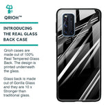 Black & Grey Gradient Glass Case For Vivo V19