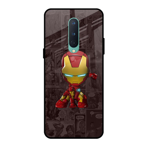 Angry Baby Super Hero OnePlus 8 Glass Back Cover Online