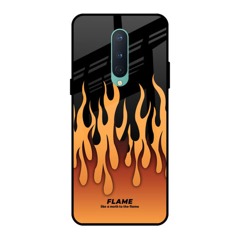 Fire Flame OnePlus 8 Glass Back Cover Online