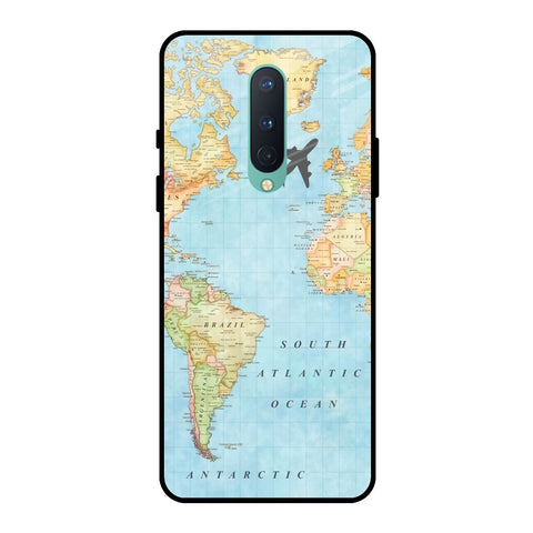 Travel Map OnePlus 8 Glass Back Cover Online