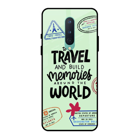 Travel Stamps OnePlus 8 Glass Back Cover Online
