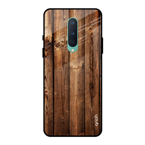 Timber Printed OnePlus 8 Glass Back Cover Online
