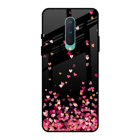 Heart Rain Fall OnePlus 8 Glass Back Cover Online