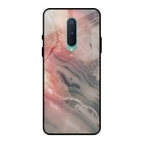 Pink And Grey Marble OnePlus 8 Glass Back Cover Online