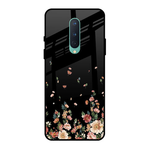 Floating Floral Print OnePlus 8 Glass Back Cover Online