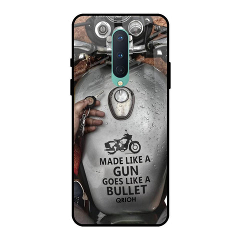 Royal Bike OnePlus 8 Glass Back Cover Online