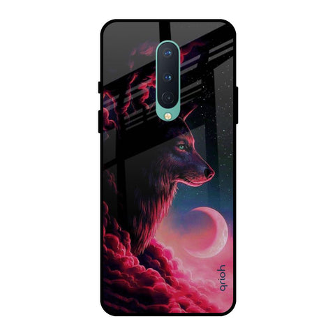 Moon Wolf OnePlus 8 Glass Back Cover Online