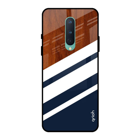 Bold Stripes OnePlus 8 Glass Back Cover Online
