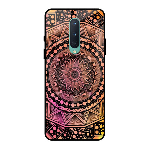 Floral Mandala OnePlus 8 Glass Back Cover Online