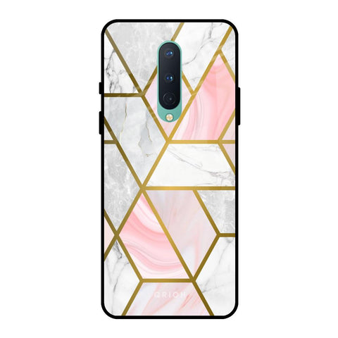 Geometrical Marble OnePlus 8 Glass Back Cover Online