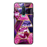 Electroplated Geometric Marble OnePlus 8 Glass Back Cover Online