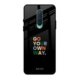Go Your Own Way OnePlus 8 Glass Back Cover Online