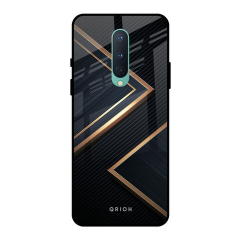 Sleek Golden & Navy OnePlus 8 Glass Back Cover Online
