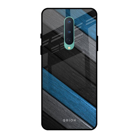 Multicolor Wooden Effect OnePlus 8 Glass Back Cover Online