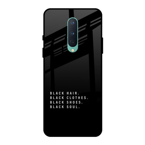 Black Soul OnePlus 8 Glass Back Cover Online