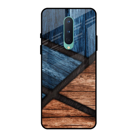 Wooden Tiles OnePlus 8 Glass Back Cover Online