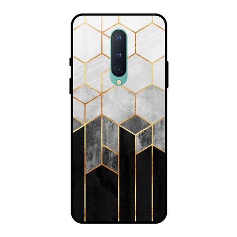 Tricolor Pattern OnePlus 8 Glass Back Cover Online