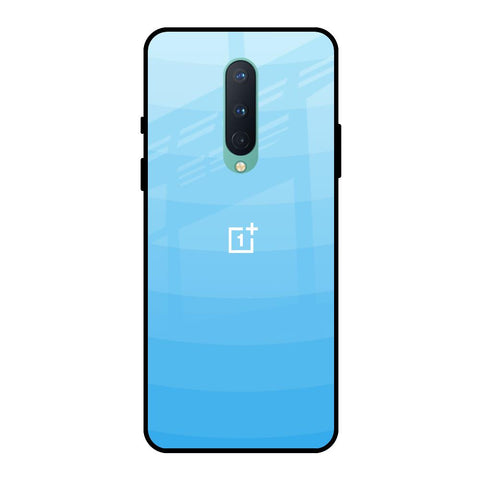 Wavy Blue Pattern OnePlus 8 Glass Back Cover Online