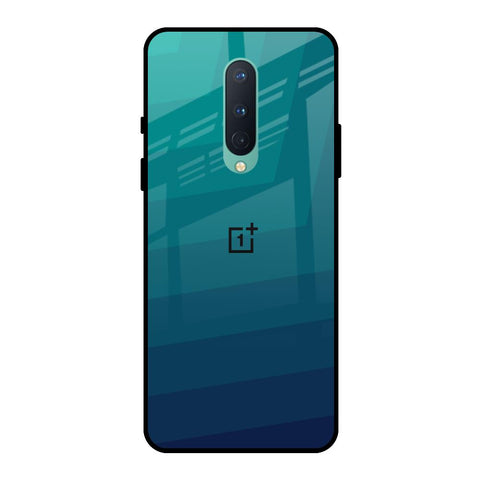Green Triangle Pattern OnePlus 8 Glass Back Cover Online