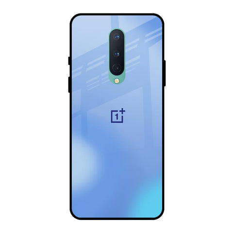 Vibrant Blue Texture OnePlus 8 Glass Back Cover Online