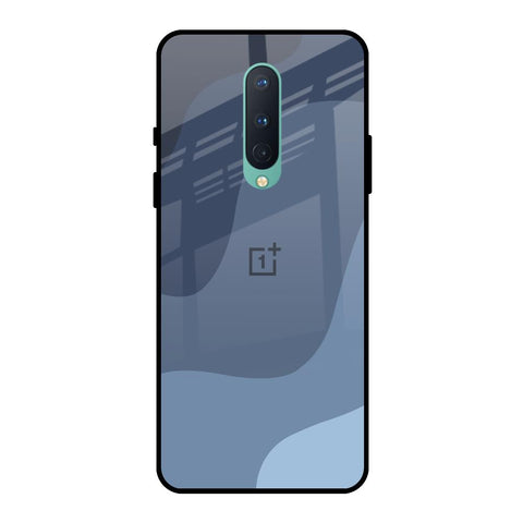 Navy Blue Ombre OnePlus 8 Glass Back Cover Online
