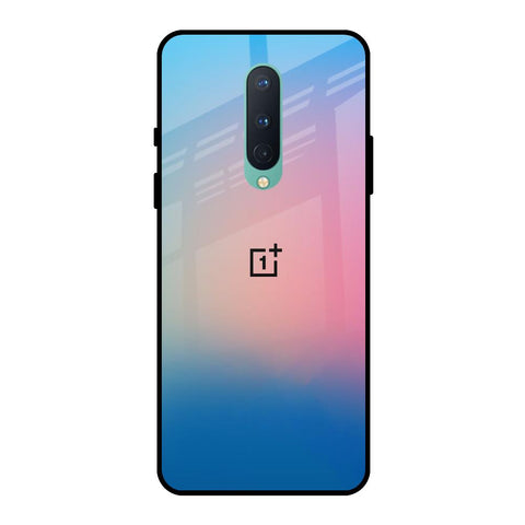 Blue & Pink Ombre OnePlus 8 Glass Back Cover Online