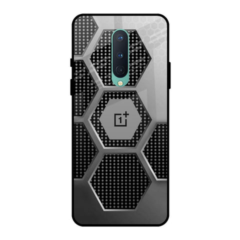 Hexagon Style OnePlus 8 Glass Back Cover Online