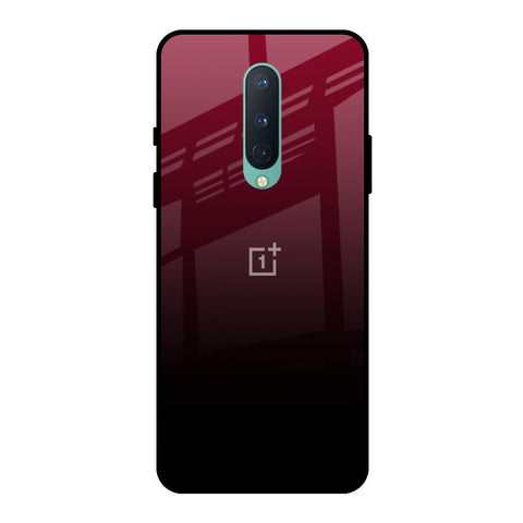 Wine Red OnePlus 8 Glass Back Cover Online