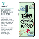 Travel Stamps Glass Case for OnePlus 8
