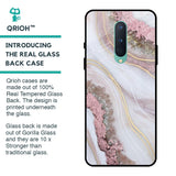 Pink & Gold Gllitter Marble Glass Case for OnePlus 8