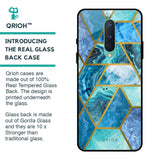 Turquoise Geometrical Marble Glass Case for OnePlus 8