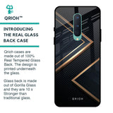 Sleek Golden & Navy Glass Case for OnePlus 8
