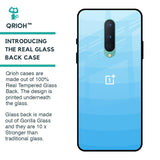 Wavy Blue Pattern Glass Case for OnePlus 8