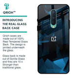 Polygonal Blue Box Glass Case For OnePlus 8