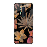 Lines Pattern Flowers OnePlus 8 Pro Glass Back Cover Online