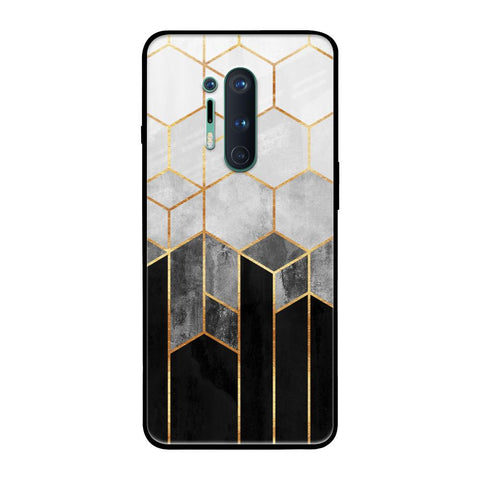 Tricolor Pattern OnePlus 8 Pro Glass Back Cover Online