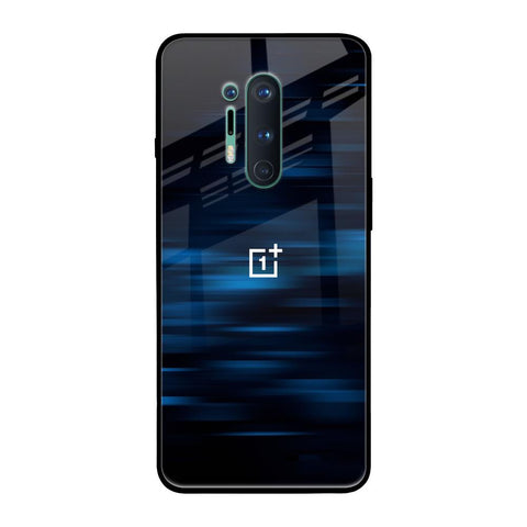 Blue Rough Abstract OnePlus 8 Pro Glass Back Cover Online
