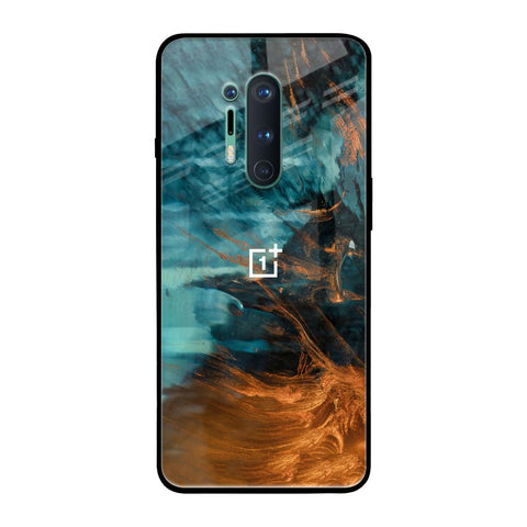 Golden Splash OnePlus 8 Pro Glass Back Cover Online