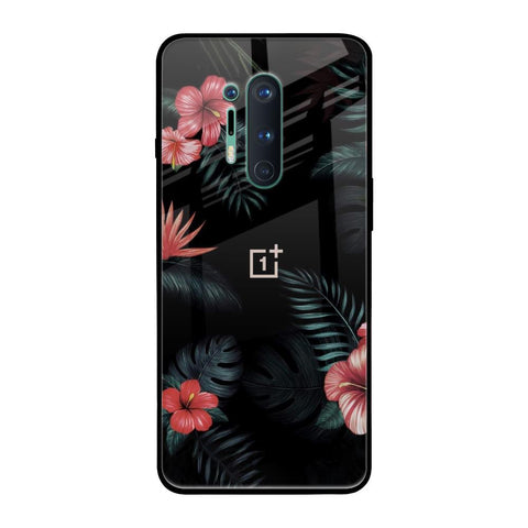 Tropical Art Flower OnePlus 8 Pro Glass Back Cover Online