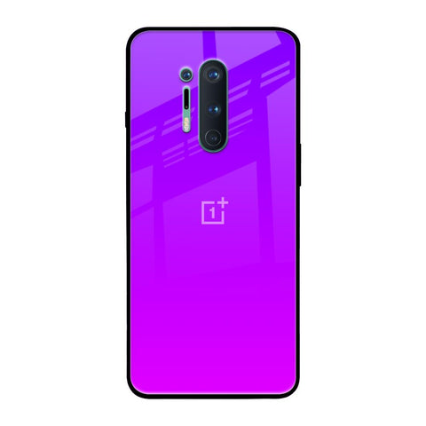 Purple Pink OnePlus 8 Pro Glass Back Cover Online