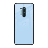 Pastel Sky Blue OnePlus 8 Pro Glass Back Cover Online
